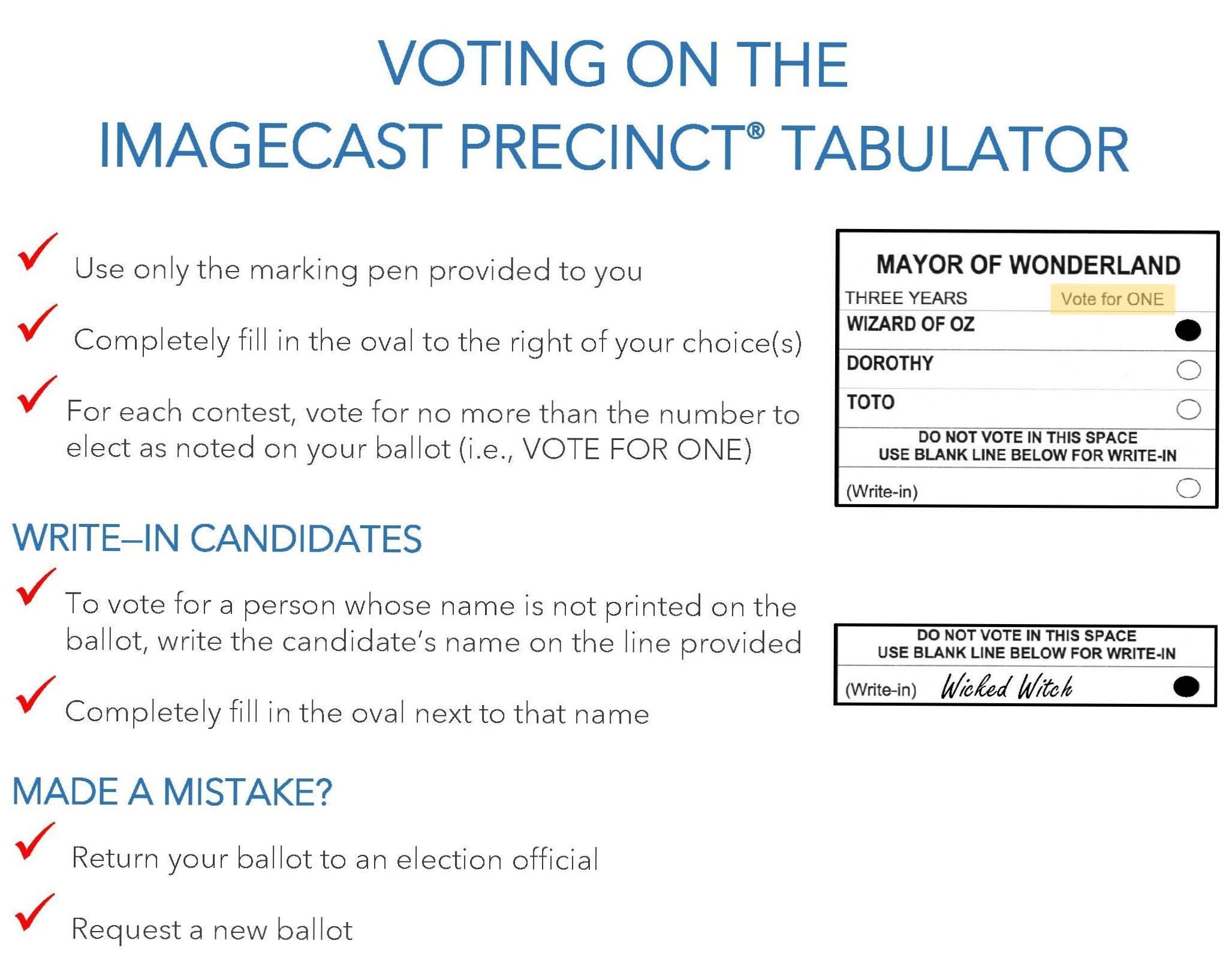 Tabulator Ballot Instructions