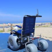 Large Wheelchair by the Beach